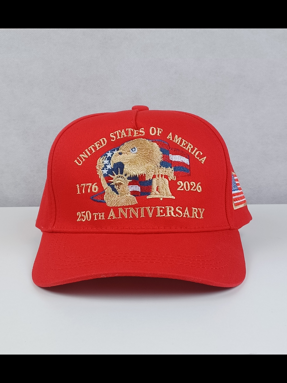 250th Anniversary 1776-2026 Patriotic USA Embroidered Baseball Cap 4th of July